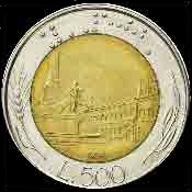 Italy 500 Lira obverse