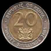 Kenya 20 Shilling obverse